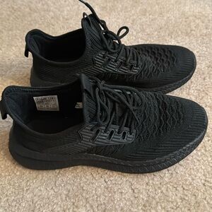Black Fabric Sneakers - Size 8
